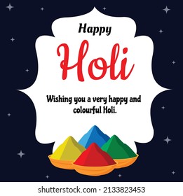Happy-Holi-Hintergrund-freier Vektorgrafik