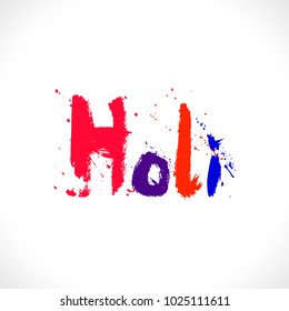 Happy holi background vector.