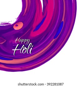 Happy Holi celebration colorful background