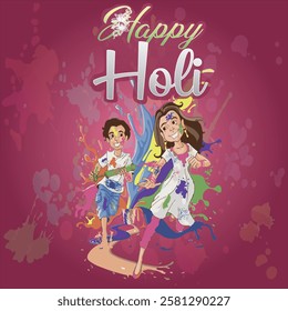 Happy Holi Celebration for Hindu