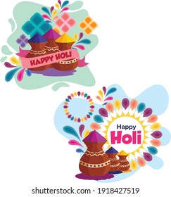 Happy Holi Celebration Poster Or Banner Background