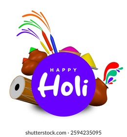 happy holi celebration social media post template - collage image design unite