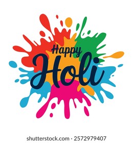 Happy Holi  - Color festival  Quotes T-Shirt design, Vector graphics, typographic design