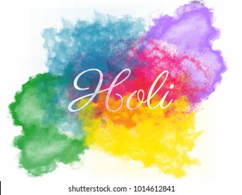 Happy holi color splash with water color effect. design for banner, poster and flyer.
Background design with colors.