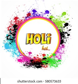 Happy holi colorful background 