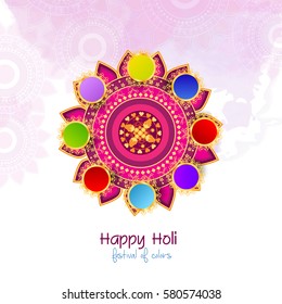 Happy holi colorful background 
