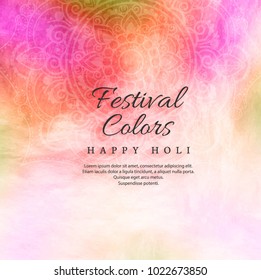 Happy Holi colorful background with festival background