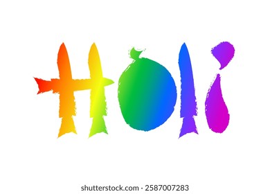 Happy holi colorful background for festival of colors vector design