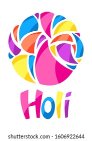 Happy Holi colorful background. Party banner for color festival.