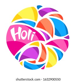 Happy Holi colorful background. Party banner for color festival.