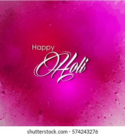 Happy holi colorful design elements , Holi lettering .