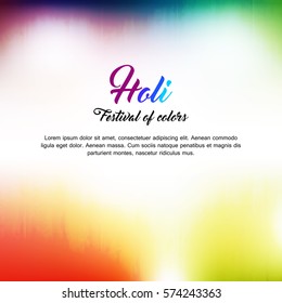 Happy holi colorful design elements , Holi lettering .