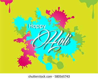 Happy holi design 