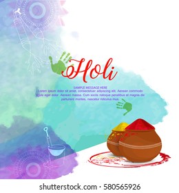 Happy holi design 
