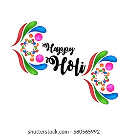 Happy holi design 
