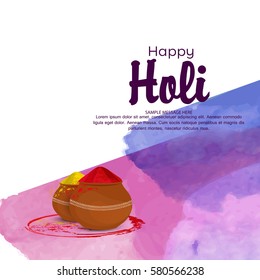 Happy holi design 
