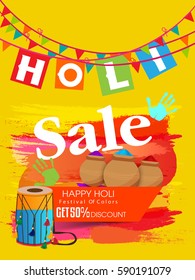Happy holi design 