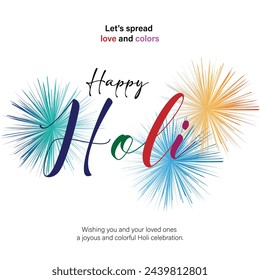 Happy holi festival banner vector art