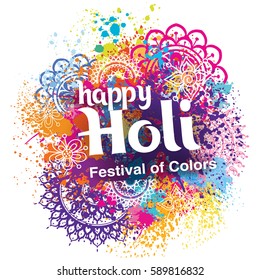 Happy Holi festival of colors 