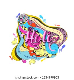 Happy Holi , Festival of Colors celebration, colour background