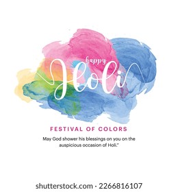 Happy Holi Festival Of Colors Illustration Of Colorful Gulal For Holi, In Hindi Holi Hain Meaning Its Holi