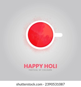Happy Holi Festival. Creative Holi Festival design for social media post.