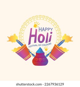 Happy Holi Festival Creative Template 