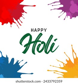 Happy Holi Festival. Holi day vector. Holi Festival vector.