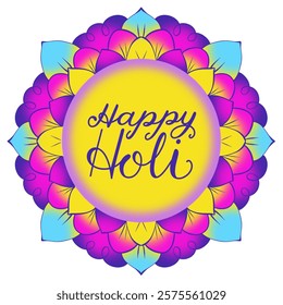 Happy Holi, festival of India background. celebrating Holi. abstract vector illustration banner design. 