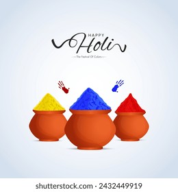 Happy Holi Festival Poster Template