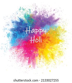 Happy Holi festival vector elements