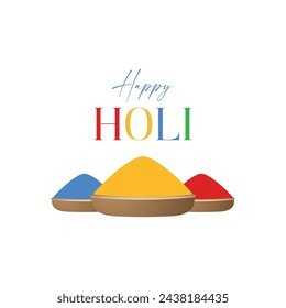 happy holi festival vector elements and festival design 