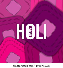 happy holi. Geometric design suitable for greeting card poster and banner