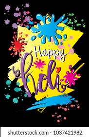 Happy Holi greeting card