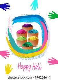 Happy Holi greeting card