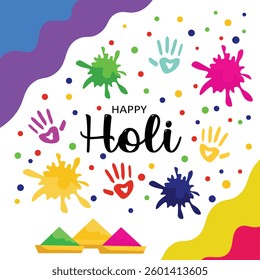 Happy holi hindu festival celebration color