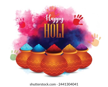 Happy holi indian festival background