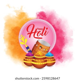 Happy holi indian festival background