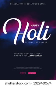 Happy Holi. Indian Festival of Colors. Vector Illustration