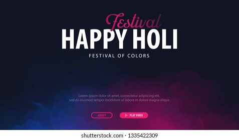 Happy Holi. Indian Festival of Colors. Vector Illustration