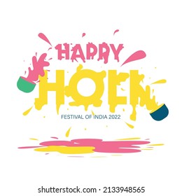 Happy Holi Indian Festive Greetings Background