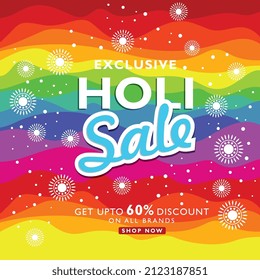 Happy Holi Indian Hindu festival of colours greeting,creative vector element, sale flyer, banner, decoration
