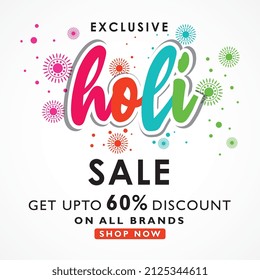 Happy Holi Indian hindu festival of colours,greeting, creative vector element, sale flyer,banner