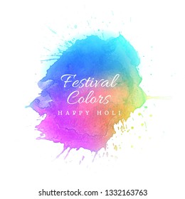 Happy Holi Indian spring festival of colors background