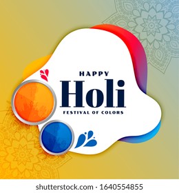 happy holi indian traditional festival background design