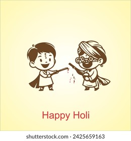 Happy Holi set of handwritten phrases. Hand lettering, modern brush ink calligraphy isolated on white background. Indian festival of colors theme
