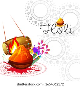 Happy holi vector background , happy holi design .