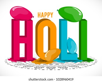 Happy Holi Vector background for sale and greeting cards.