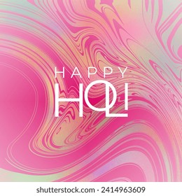 Happy Holi Vector Colorful Illustration with splashes of colors. Festival of colors