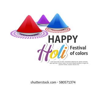 Happy holi vector design , Happy holi
